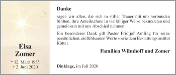 Anzeige von Elsa Zomer von OM-Medien