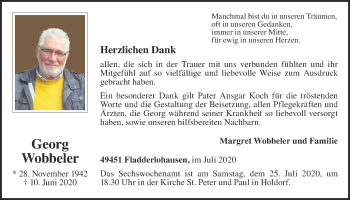 Anzeige von Georg Wobbeler von OM-Medien
