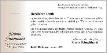 Anzeige von Helmut Schneithorst von OM-Medien