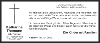 Anzeige von Katharina Themann von OM-Medien