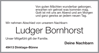 Anzeige von Ludger Bornhorst von OM-Medien