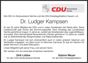 Anzeige von Ludger Kampsen von OM-Medien