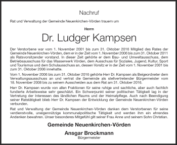 Anzeige von Ludger Kampsen von OM-Medien