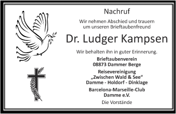 Anzeige von Ludger Kampsen von OM-Medien