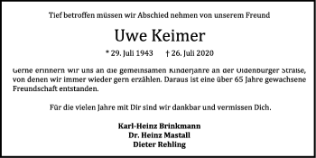 Anzeige von Uwe Keimer von OM-Medien