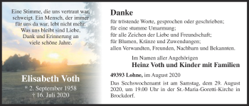 Anzeige von Elisabeth Voth von OM-Medien