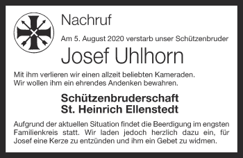 Anzeige von Josef Uhlhorn von OM-Medien