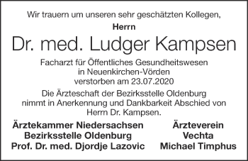 Anzeige von Ludger Kampsen von OM-Medien