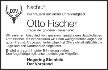 Anzeige von Otto Fischer von OM-Medien