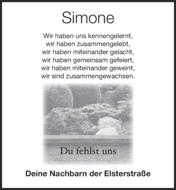 Anzeige von Simone Wiesler von OM-Medien