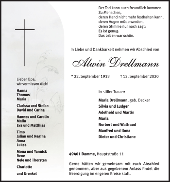 Anzeige von Alwin Drellmann von OM-Medien