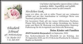 Anzeige von Elisabeth Schraad von OM-Medien