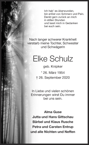 Anzeige von Elke Schulz von OM-Medien