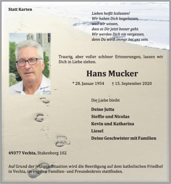 Anzeige von Hans Mucker von OM-Medien