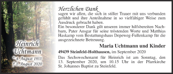 Anzeige von Heinrich Uchtmann von OM-Medien