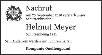 Anzeige von Helmut Meyer von OM-Medien