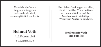 Anzeige von Helmut Voth von OM-Medien