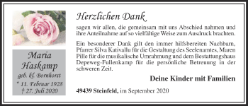 Anzeige von Maria Haskamp von OM-Medien