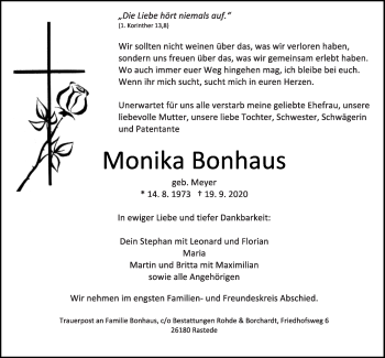 Anzeige von Monika Bonhaus von OM-Medien