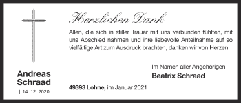 Anzeige von Andreas Schraad von OM-Medien