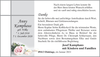 Anzeige von Anny Kamphaus von OM-Medien
