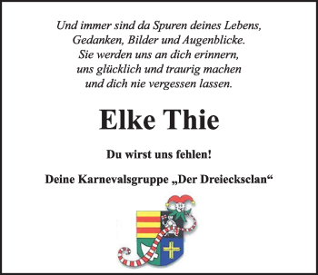 Anzeige von Elke Thie von OM-Medien