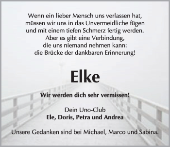 Anzeige von Elke Thie von OM-Medien