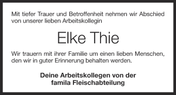 Anzeige von Elke Thie von OM-Medien