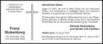Anzeige von Franz Stukenborg von OM-Medien