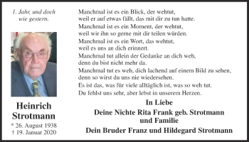 Anzeige von Heinrich Strotmann von OM-Medien