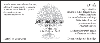 Anzeige von Johanna Blömer von OM-Medien