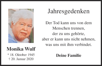 Anzeige von Monika Wulf von OM-Medien