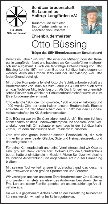 Anzeige von Otto Büssing von OM-Medien