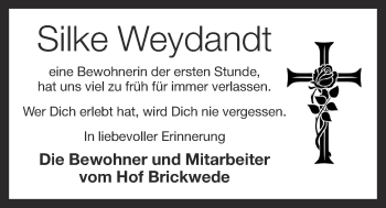 Anzeige von Silke Weydandt von OM-Medien