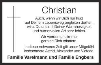 Anzeige von Christian Lux von OM-Medien