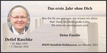 Anzeige von Detlef Raschke von OM-Medien