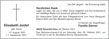 Anzeige von Elisabeth Jestel von OM-Medien