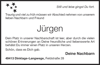 Anzeige von Jürgen Mey von OM-Medien