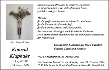 Anzeige von Konrad Klaphake von OM-Medien