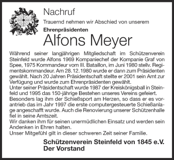 Anzeige von Alfons Meyer von OM-Medien