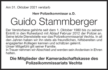 Anzeige von Guido Stammberger von OM-Medien