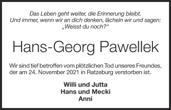 Anzeige von Hans-Georg Pawellek von OM-Medien