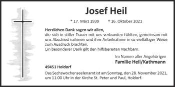 Anzeige von Josef Heil von OM-Medien
