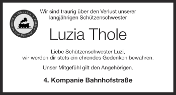 Anzeige von Luzia Thole von OM-Medien