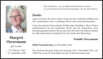 Anzeige von Margret Oevermann von OM-Medien