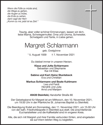 Anzeige von Margret Schlarmann von OM-Medien