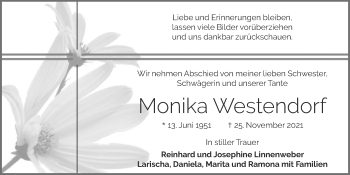 Anzeige von Monika Westendorf von OM-Medien
