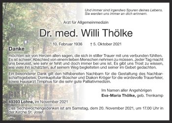 Anzeige von Willi Thölke von OM-Medien
