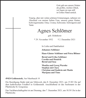 Anzeige von Agnes Schlömer von OM-Medien