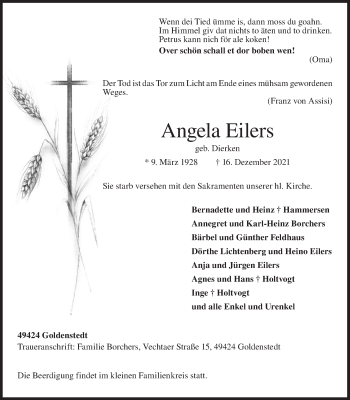 Anzeige von Angela Eilers von OM-Medien